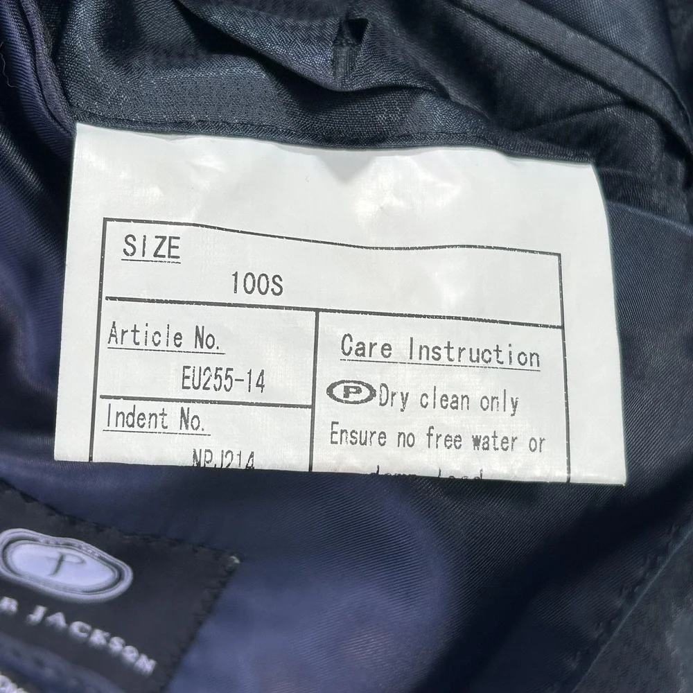 Peter‎ Jackson Suit Jacket Mens 40 Short Blue Wool Reda Super 110s 2 Button